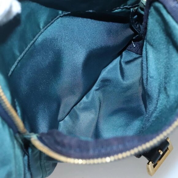 PRADA Shoulder Bag Nylon Green Gold Auth 131481 - Picture 10 of 16